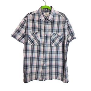 Polo Jeans Co. Button Up Shirt Men L Multi Quiet Luxury Resort Wear Vintage Vibe